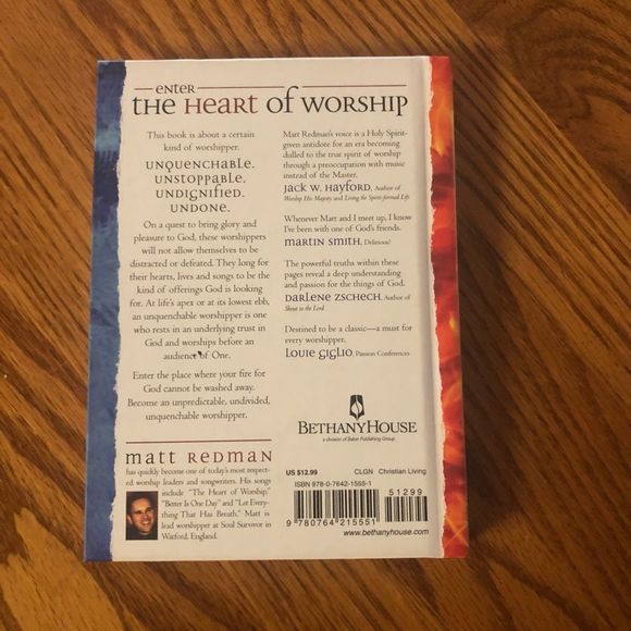 6/$20 The Unquenchable Worshipper hardback book by Matt Redman - Picture 2 of 2